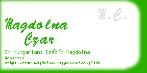 magdolna czar business card